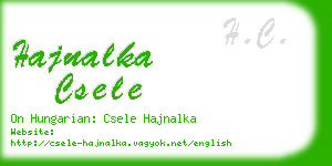 hajnalka csele business card